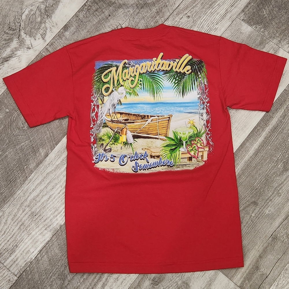 Jimmy Buffet's Margaritaville - It's Five O'clock Somewhere t-shirt - Size SM